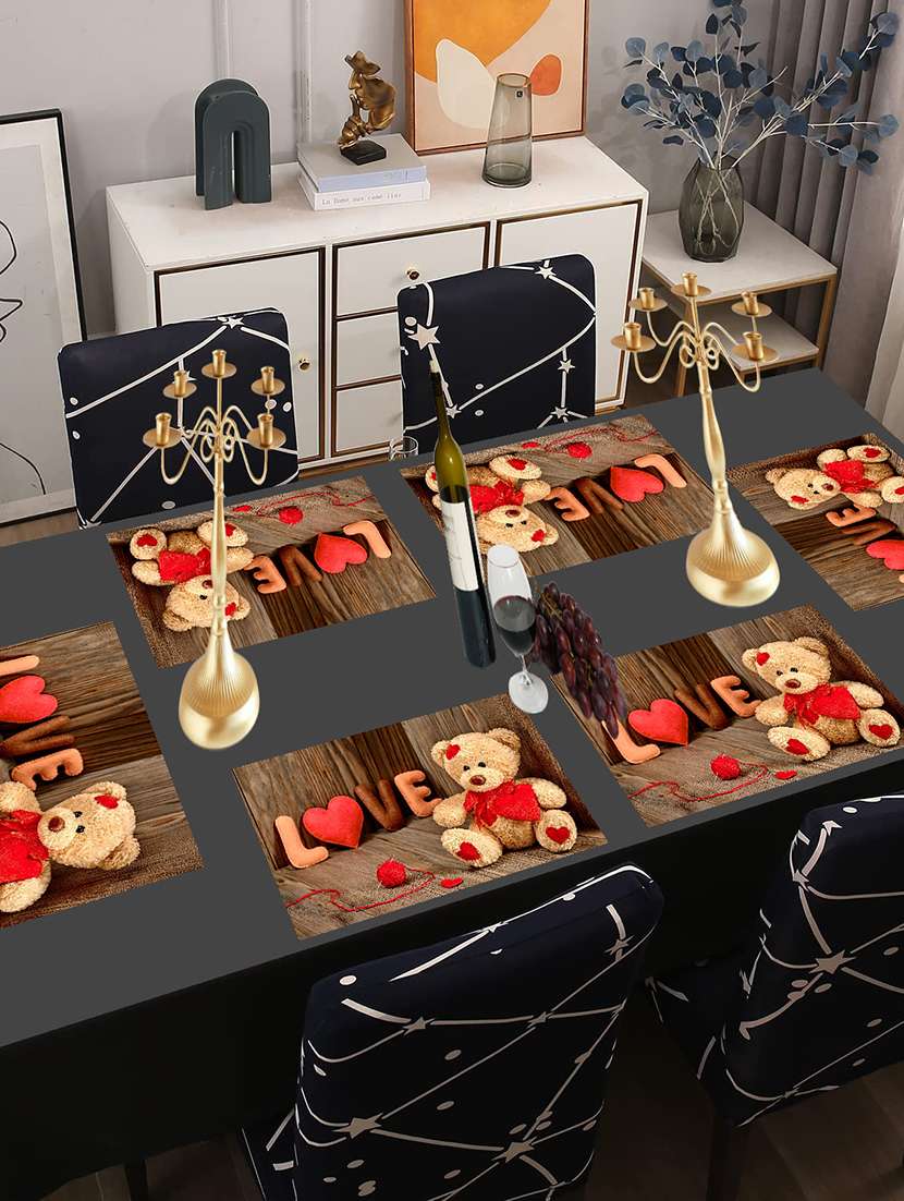 printed placemats for dining table and kitchen