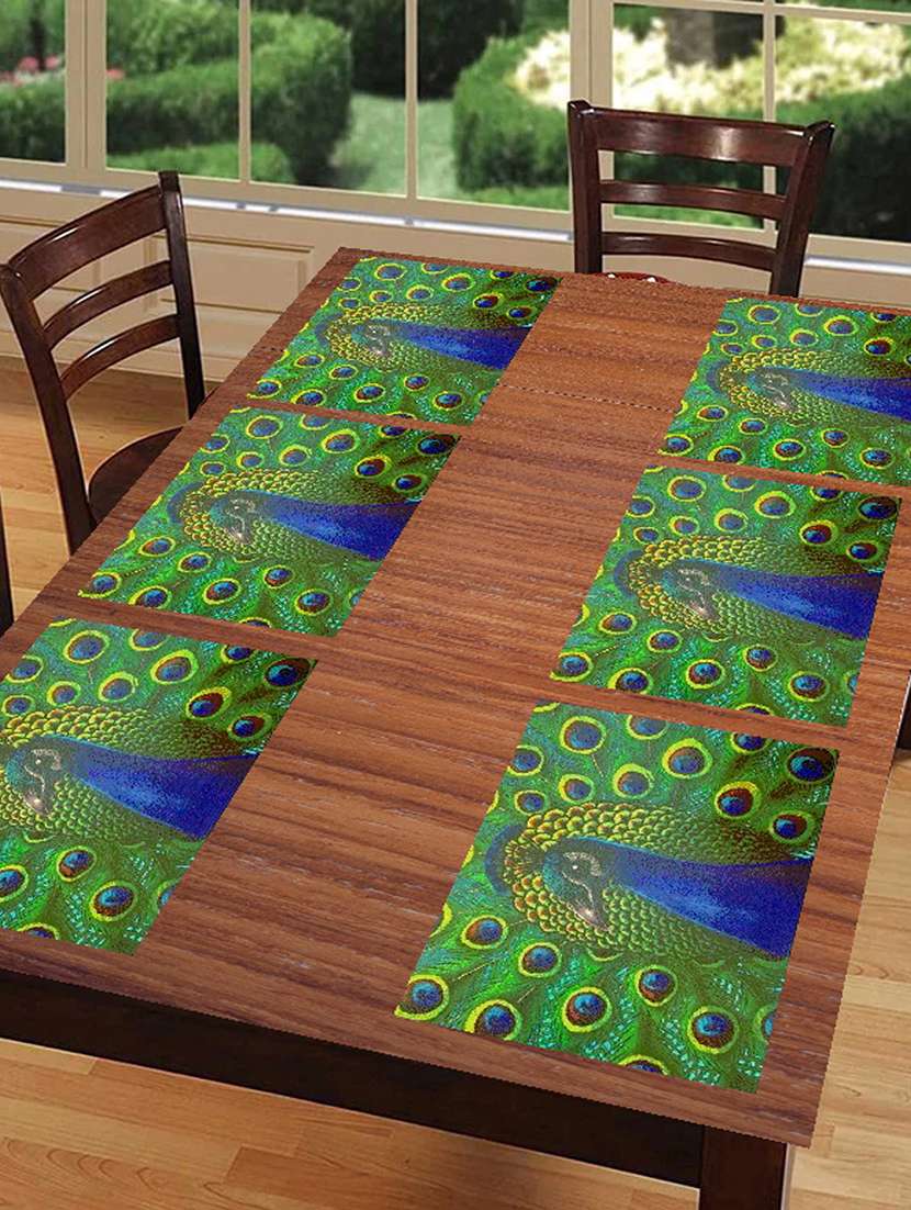 printed placemats for dining table and kitchen