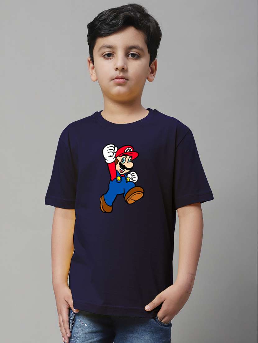 navy blue cotton tshirt