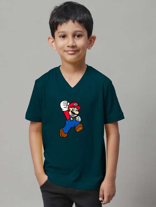 teal cotton graphic t-shirt - 20853800 -  Standard Image - 0