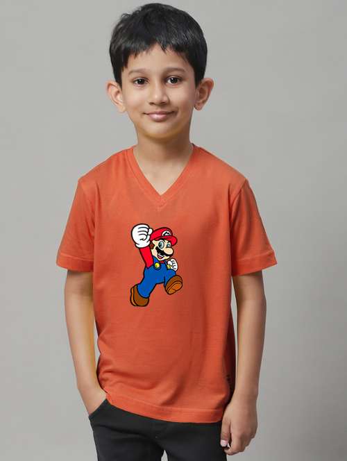 rust cotton tshirt - 20853802 -  Standard Image - 0