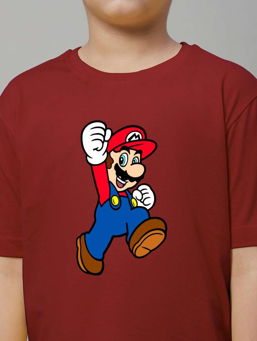 maroon cotton tshirt - 20853807 - Standard Image - 5