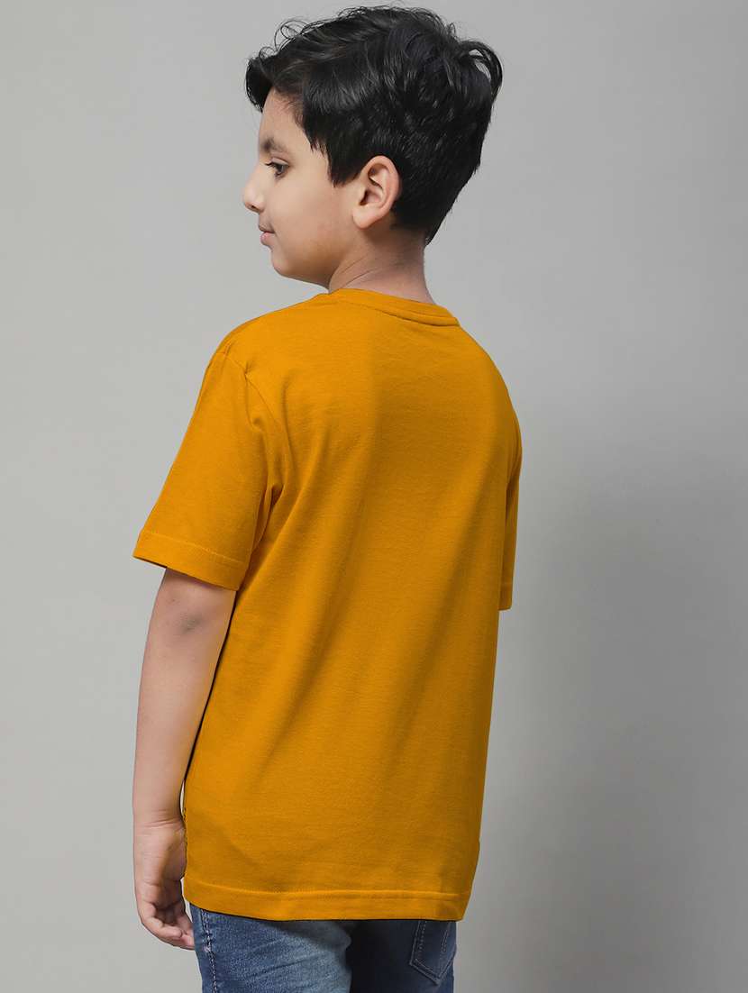 mustard cotton graphic t-shirt - 20853810 - Standard Image - 3