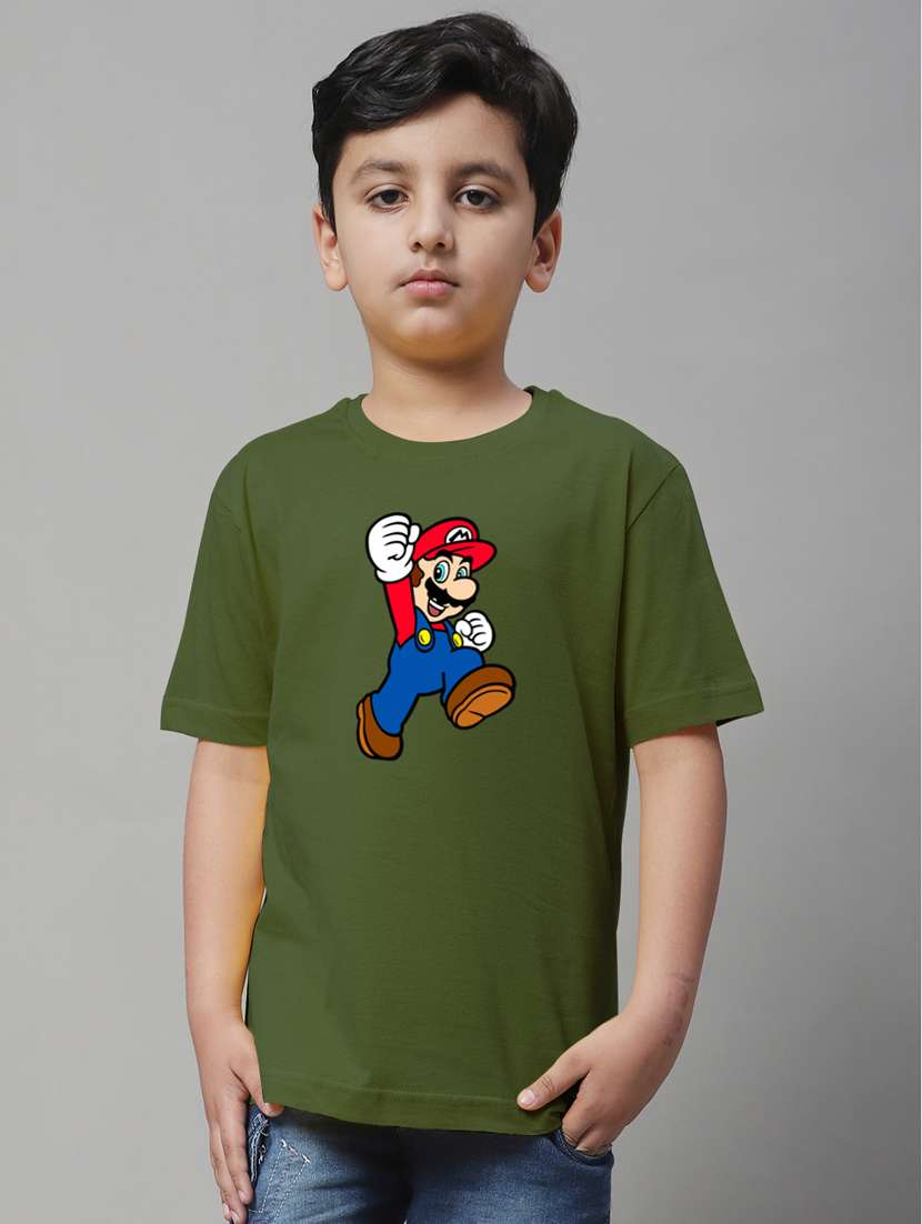 olive cotton tshirt - 20853813 -  Zoom Image - 0