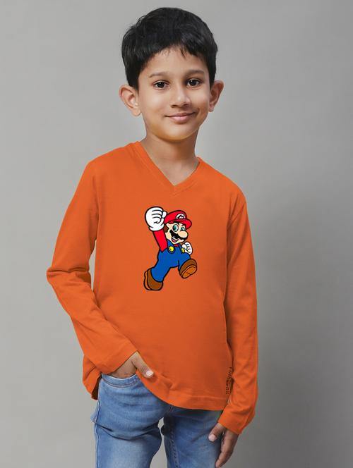 orange cotton tshirt - 20853819 - Standard Image - 0