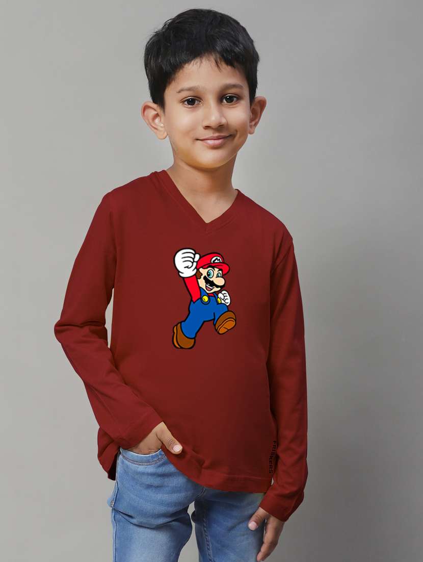 maroon cotton tshirt