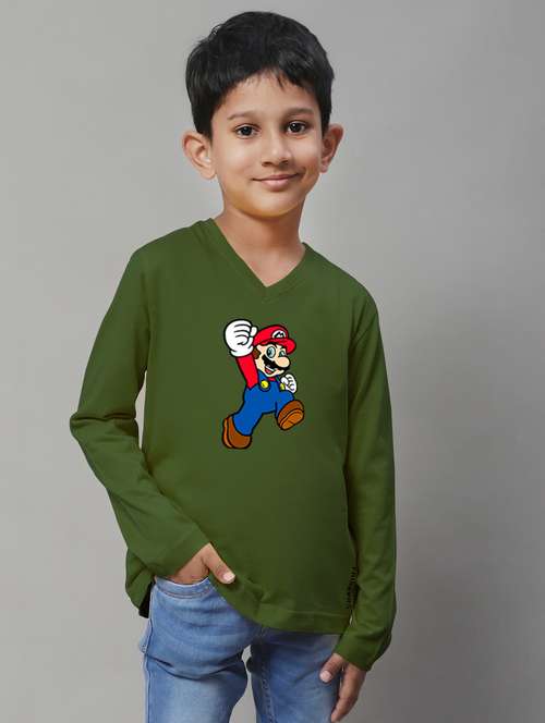 olive cotton tshirt - 20853826 - Standard Image - 0