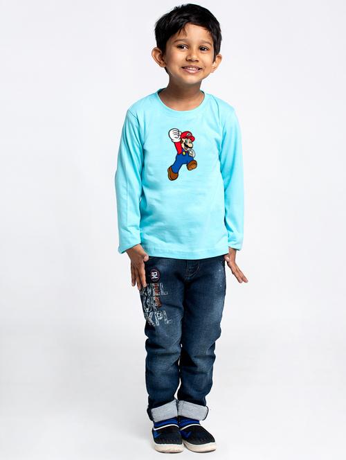 turquoise cotton tshirt - 20853848 -  Standard Image - 0
