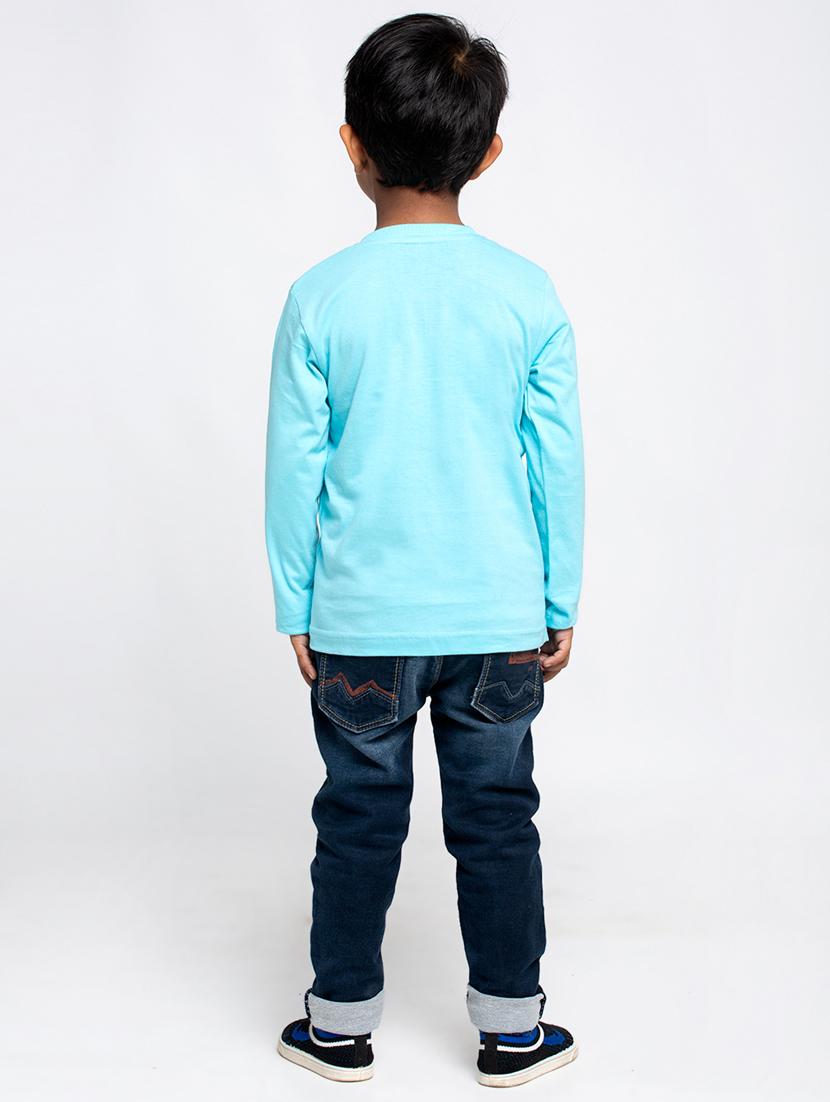 turquoise cotton tshirt - 20853848 - Standard Image - 3