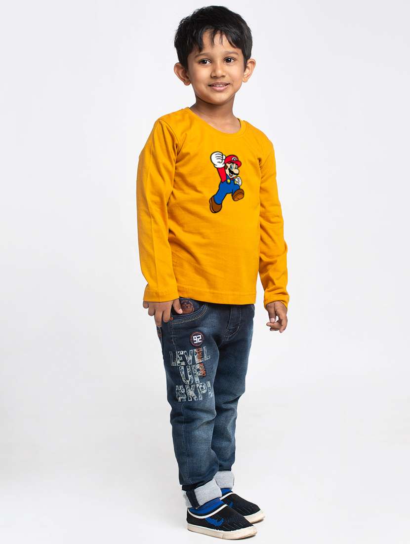 mustard cotton tshirt - 20853849 - Zoom Image - 0