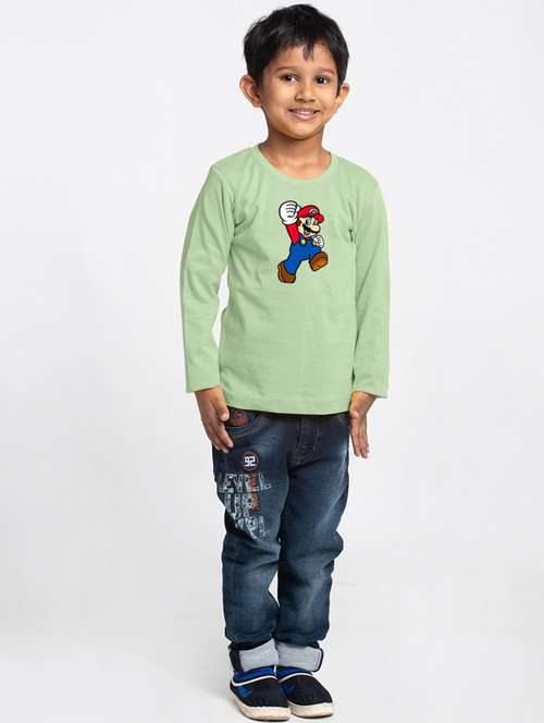 sea green cotton tshirt - 20853851 - Standard Image - 0