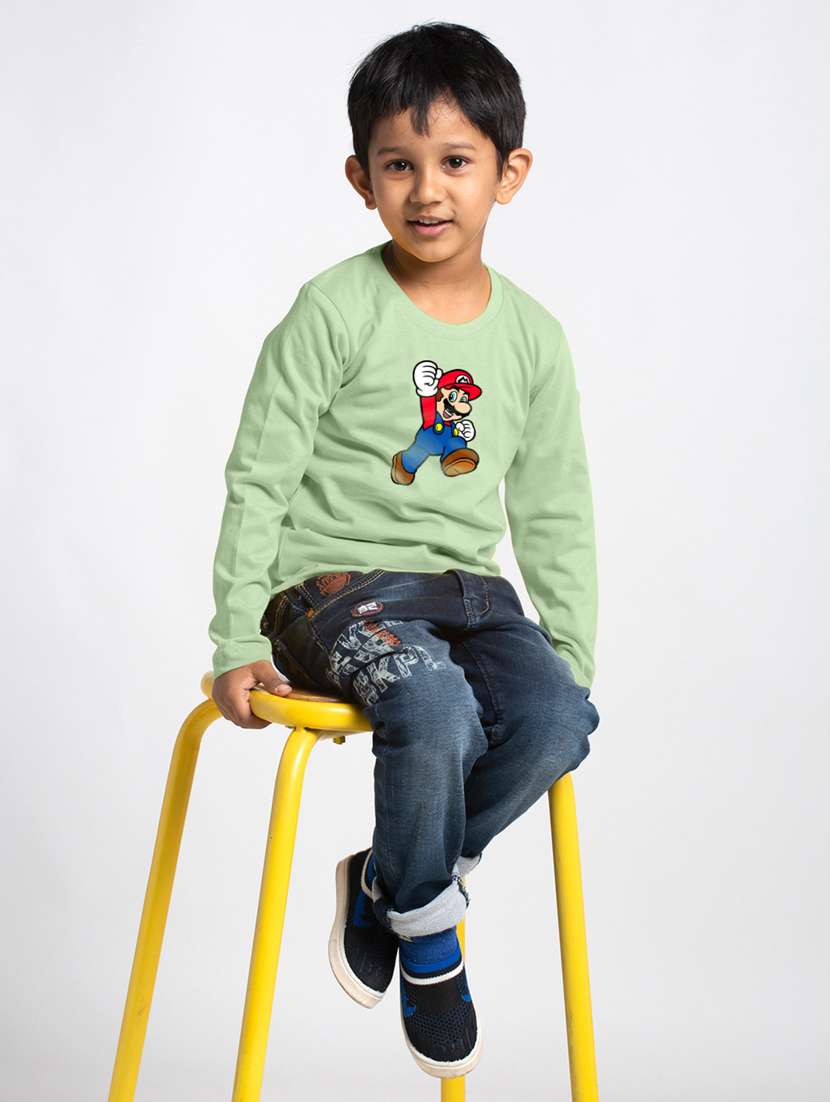 sea green cotton tshirt - 20853851 - Standard Image - 3