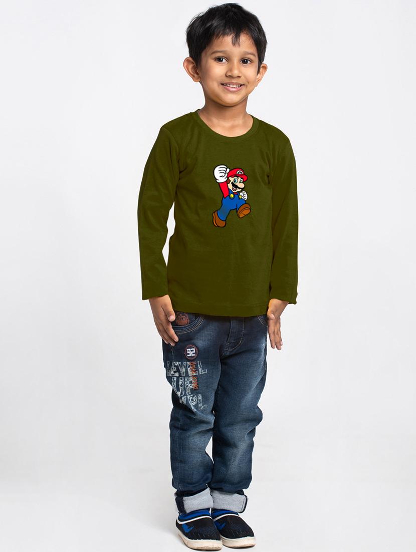 olive cotton tshirt - 20853852 -  Zoom Image - 0