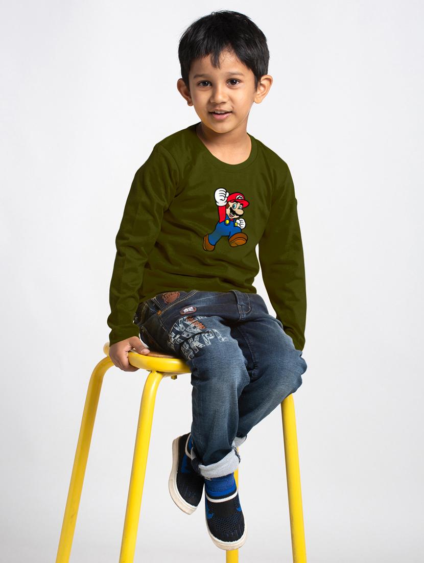 olive cotton tshirt - 20853852 - Standard Image - 3