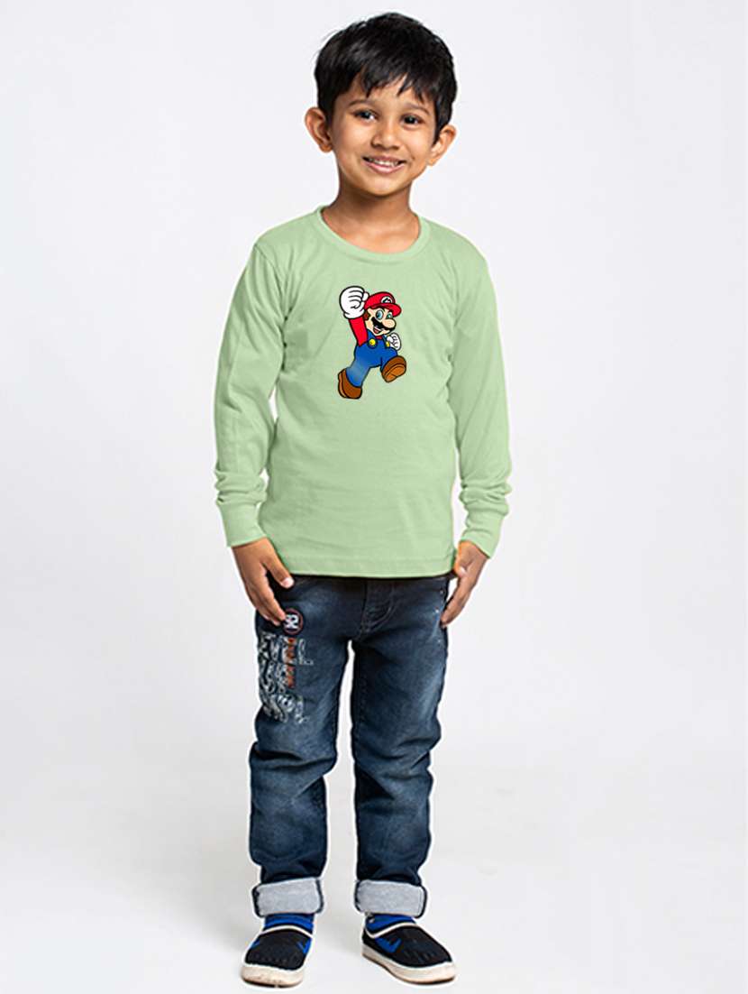 sea green cotton tshirt - 20853862 - Zoom Image - 0