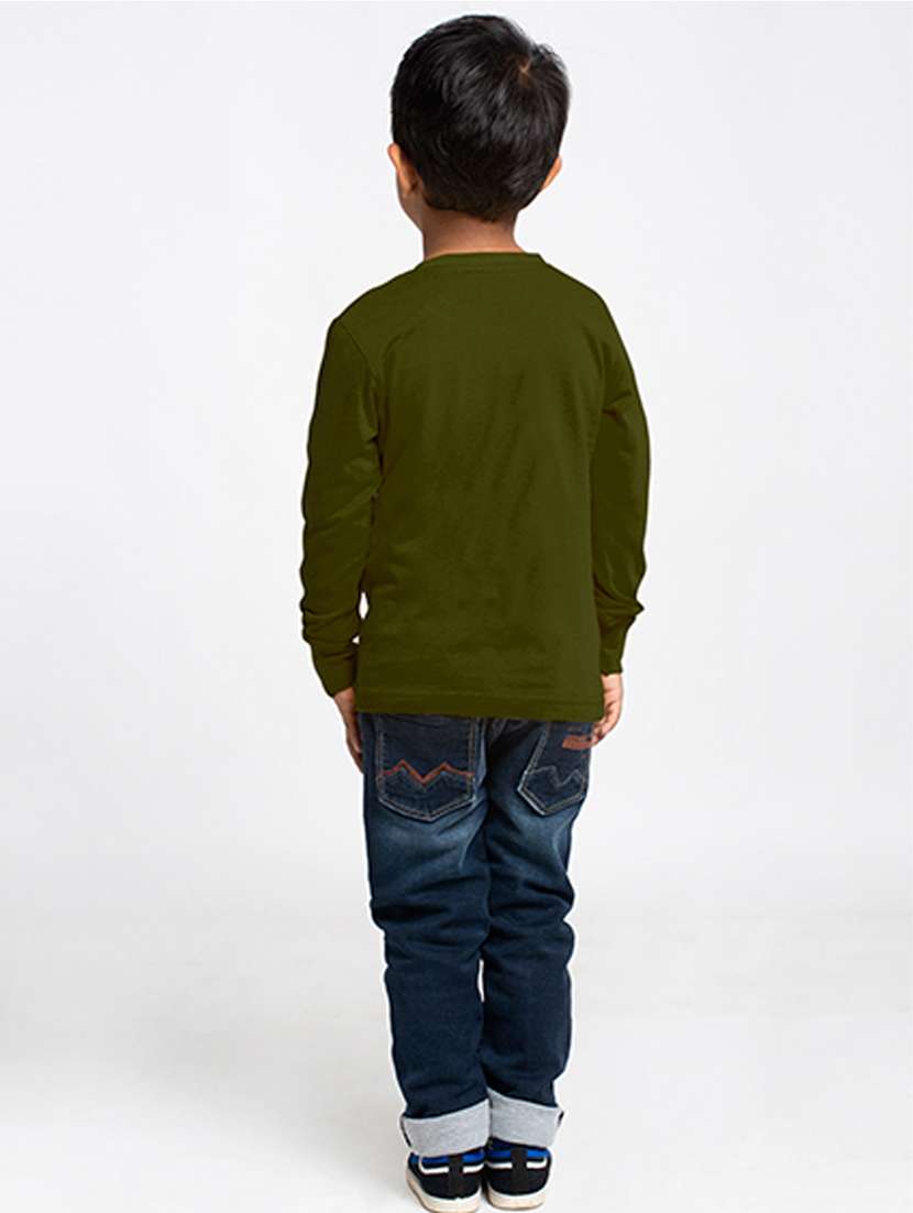 olive cotton tshirt - 20853863 - Standard Image - 3