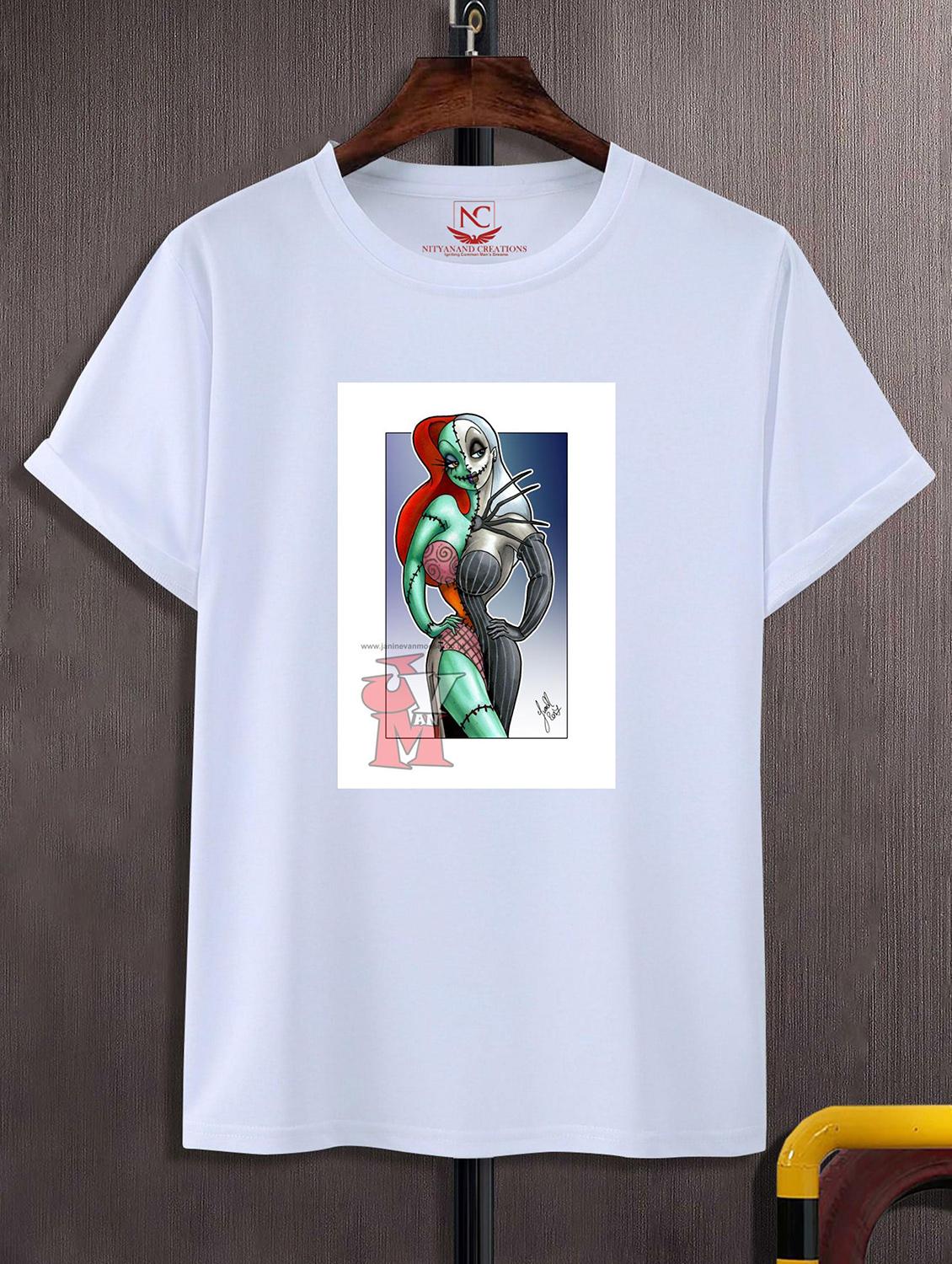 unisex white graphic printed t-shirt - 20856138 - Zoom Image - 0