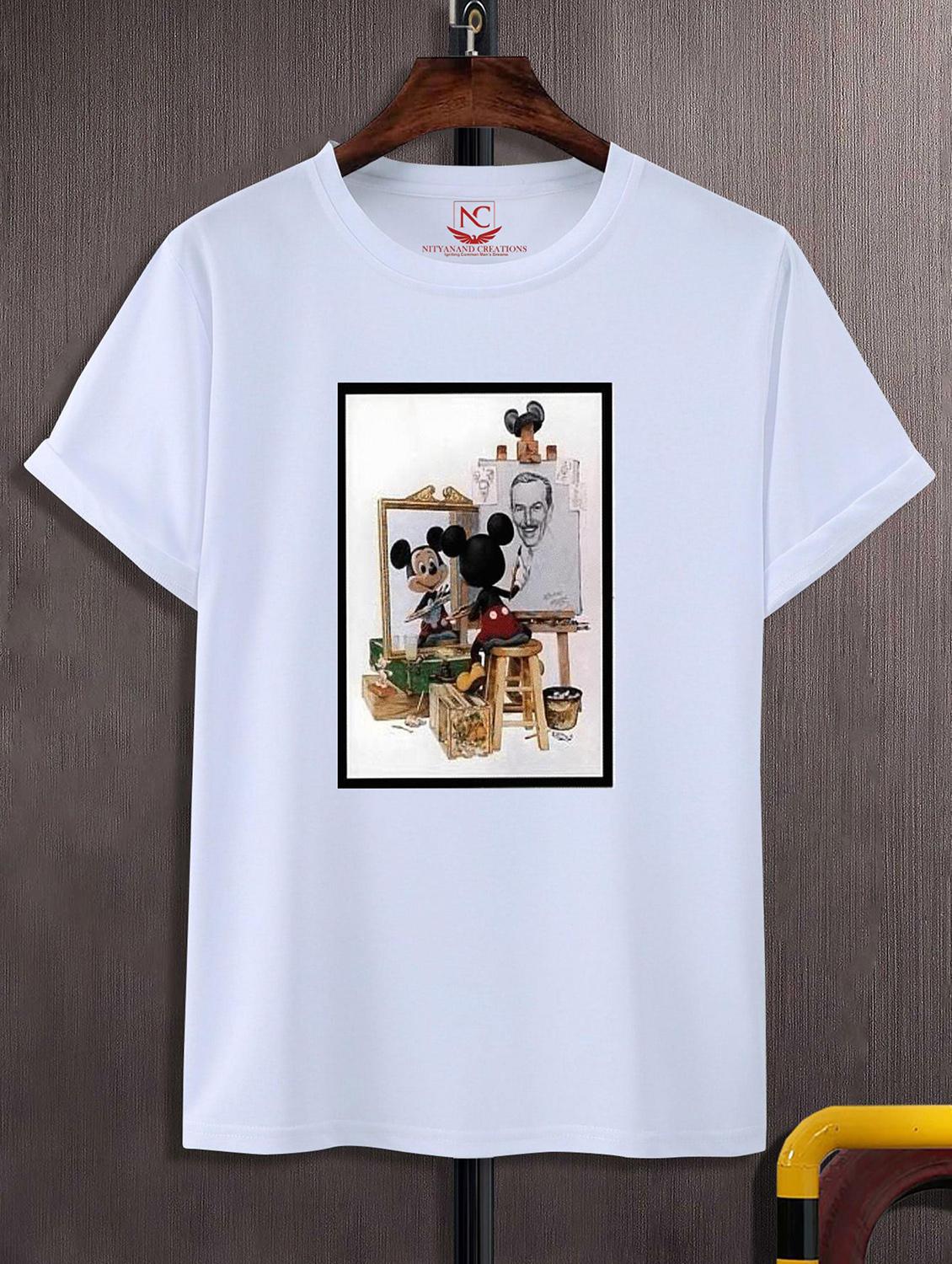 unisex white graphic printed t-shirt - 20856143 - Zoom Image - 0