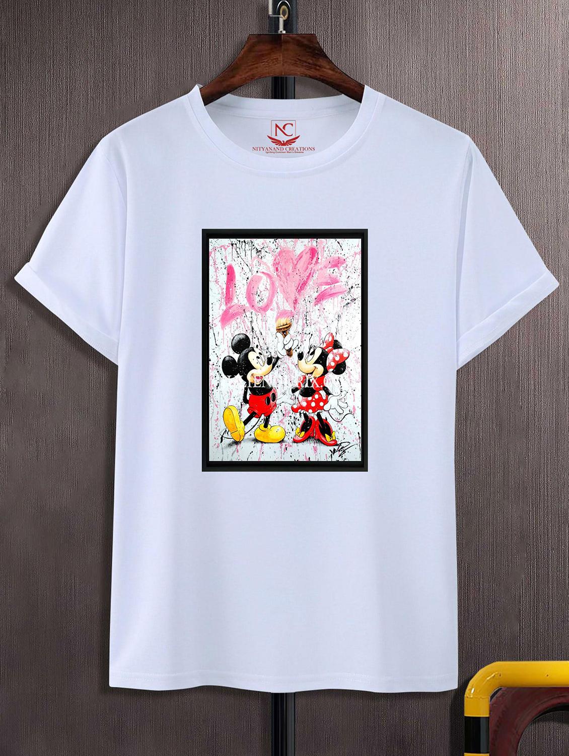 unisex white graphic printed t-shirt - 20856145 - Zoom Image - 0