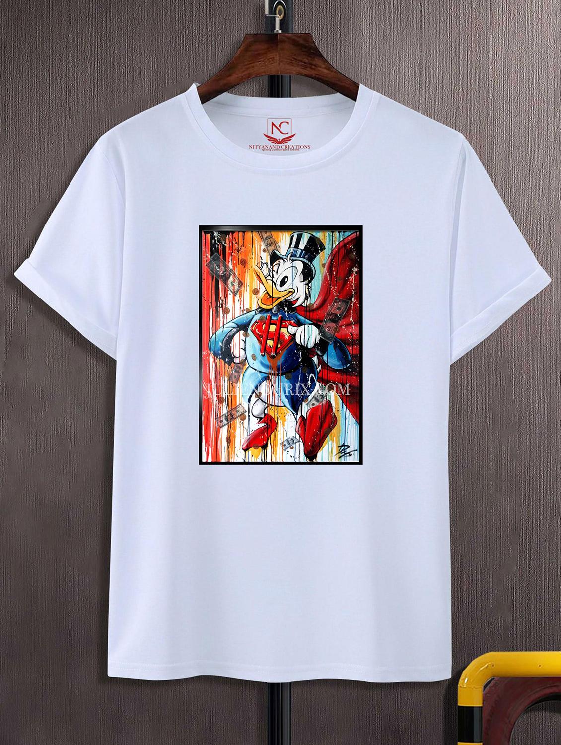 unisex white graphic printed t-shirt - 20856146 - Zoom Image - 0