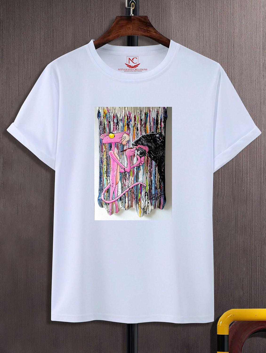 unisex white graphic printed t-shirt - 20856151 - Zoom Image - 0