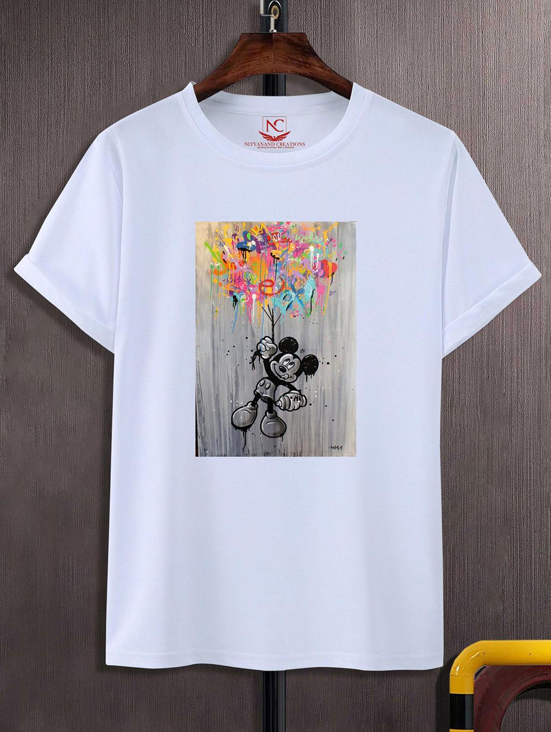 unisex white graphic printed t-shirt - 20856153 - Zoom Image - 0