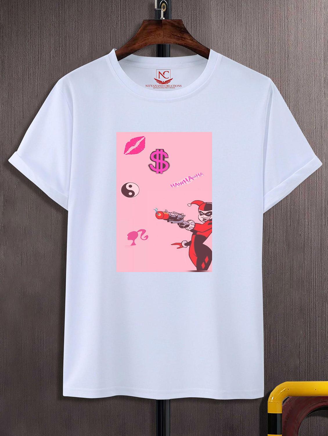 unisex white graphic printed t-shirt - 20856162 -  Zoom Image - 0
