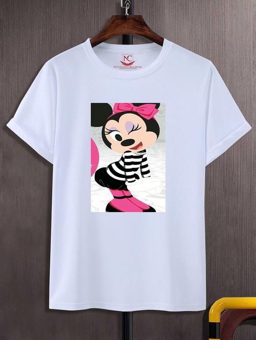 unisex white graphic printed t-shirt - 20856163 - Standard Image - 0
