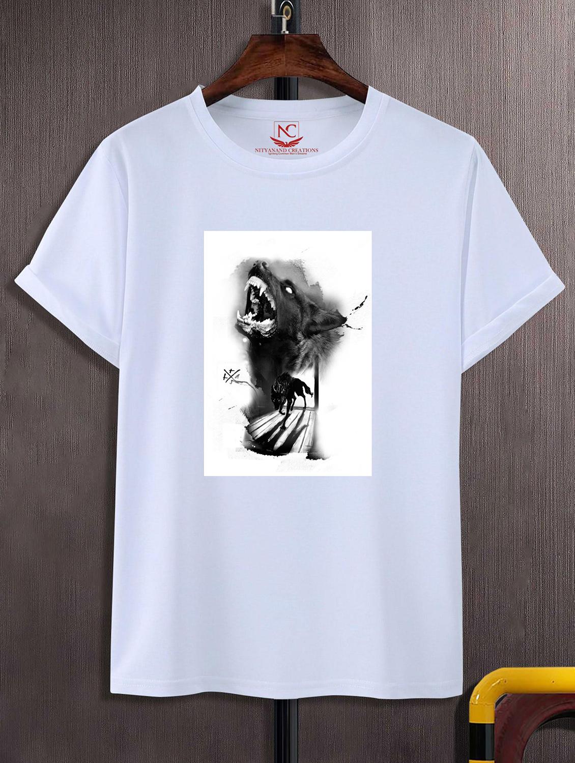 unisex white graphic printed t-shirt - 20856164 - Zoom Image - 0