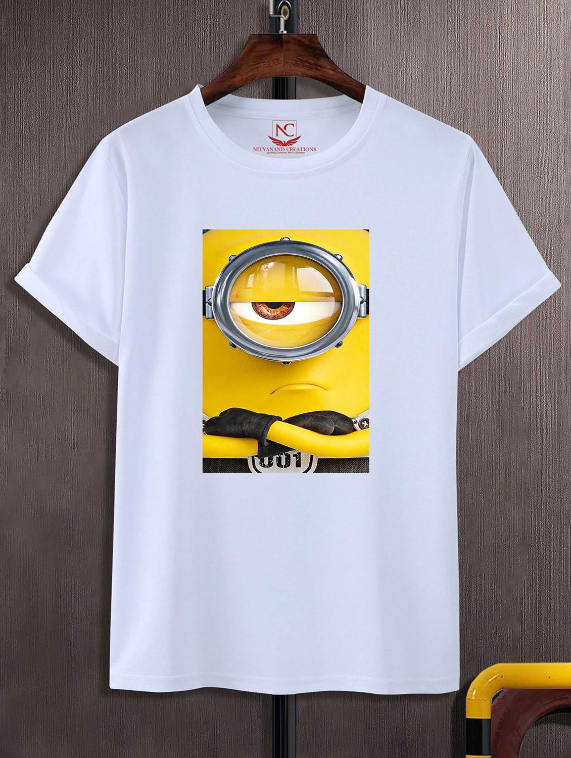 unisex white graphic printed t-shirt - 20856166 -  Zoom Image - 0