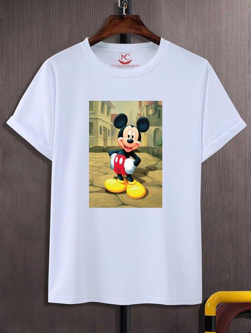 unisex white graphic printed t-shirt - 20856173 - Standard Image - 0