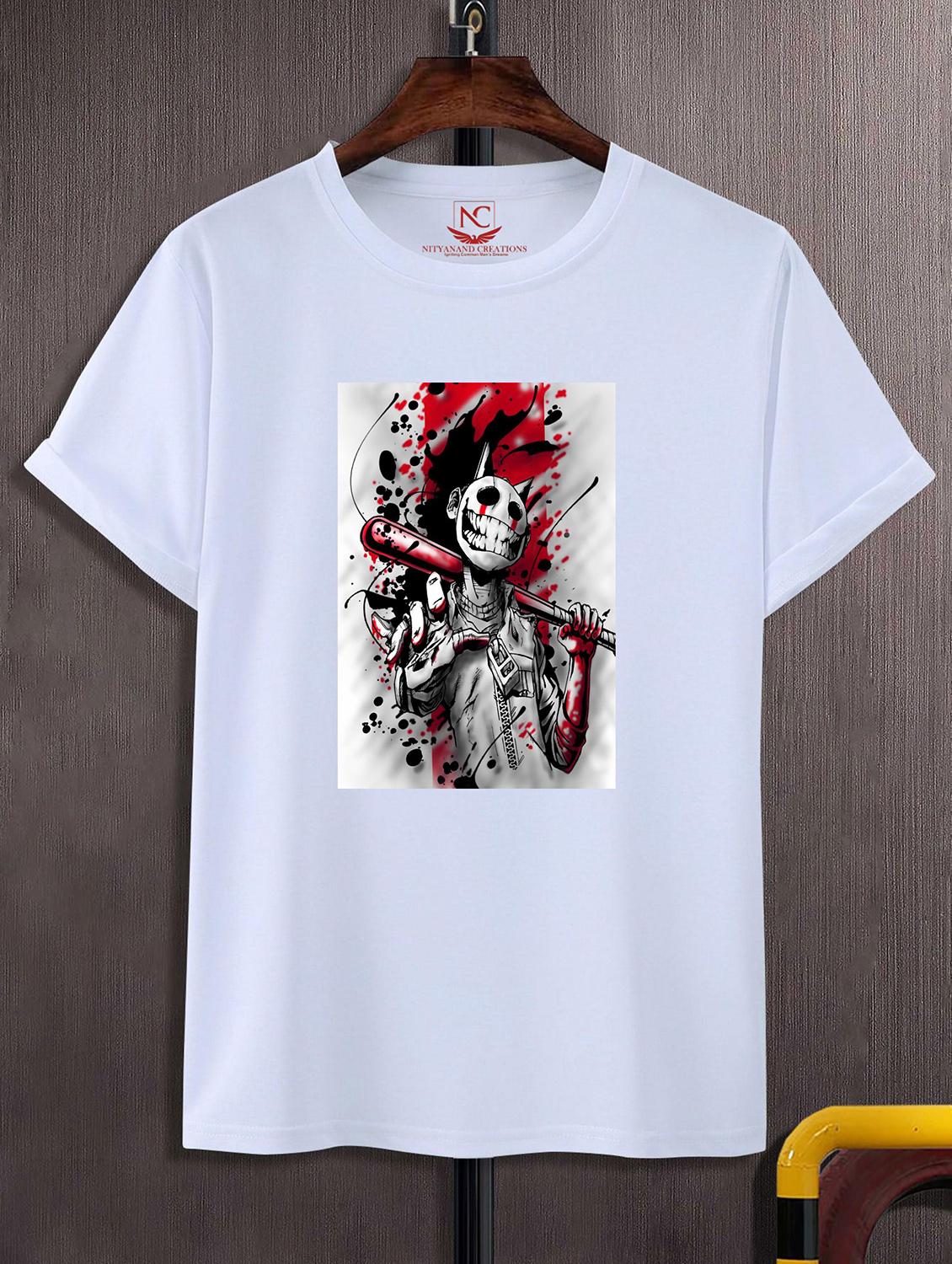 unisex white graphic printed t-shirt - 20856179 - Zoom Image - 0