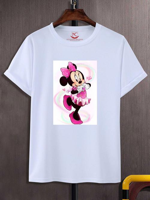 unisex white graphic printed t-shirt - 20856183 -  Standard Image - 0