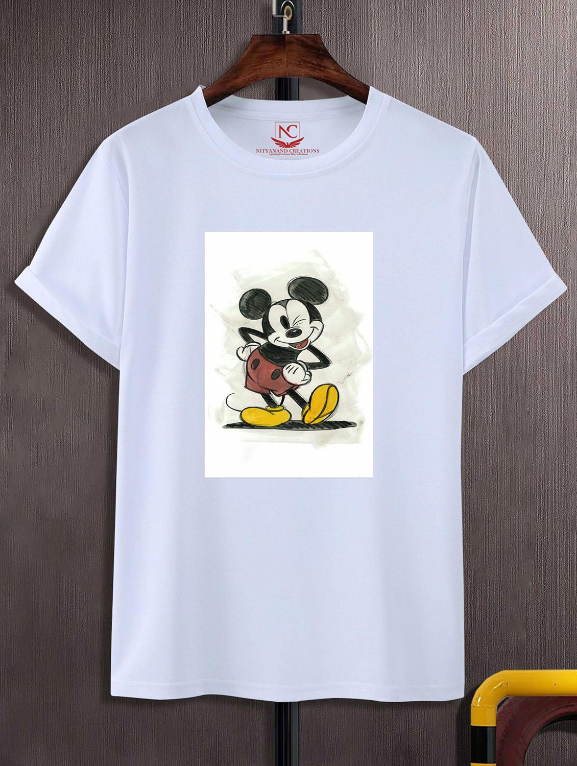 unisex white graphic printed t-shirt - 20856195 - Zoom Image - 0