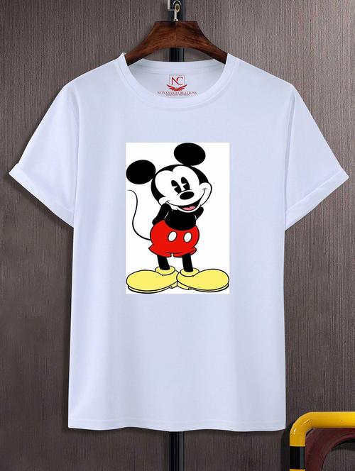 unisex white graphic printed t-shirt - 20856205 - Standard Image - 0