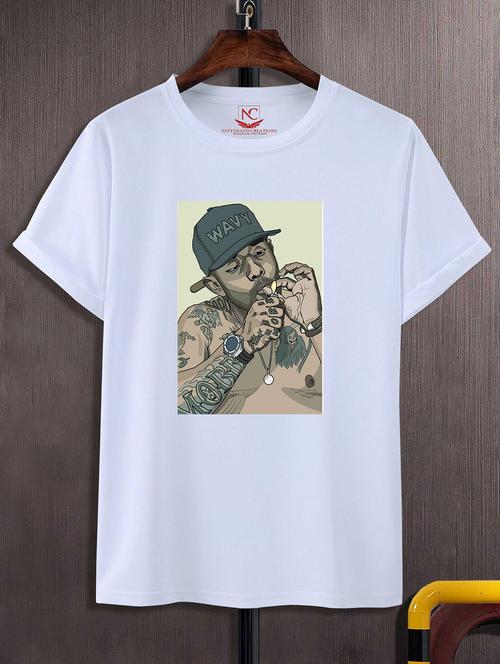 unisex white graphic printed t-shirt - 20856214 -  Standard Image - 0