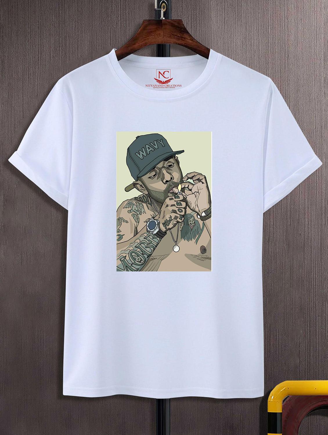 unisex white graphic printed t-shirt - 20856214 -  Zoom Image - 0