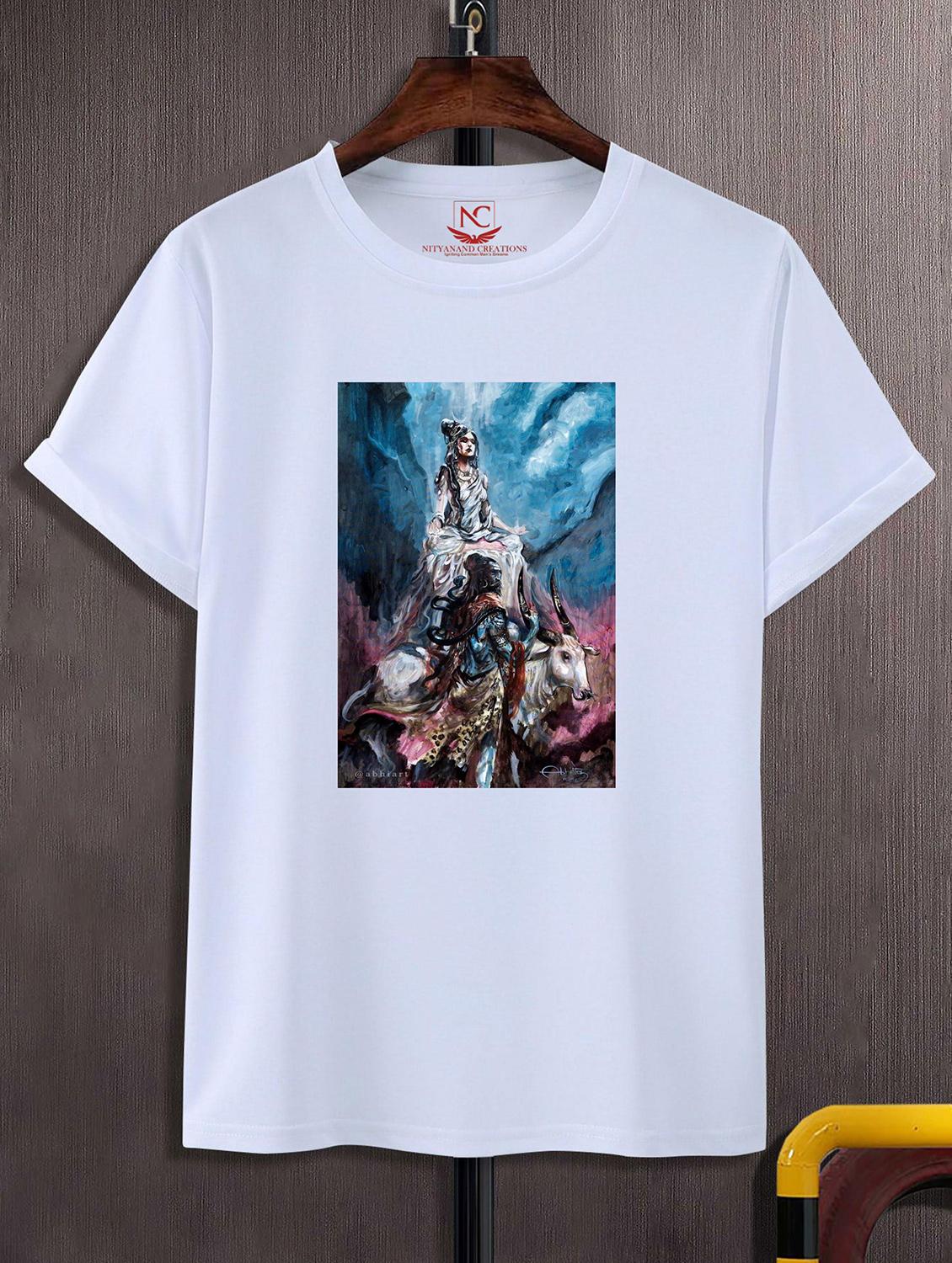 unisex white graphic printed t-shirt - 20856217 - Zoom Image - 0