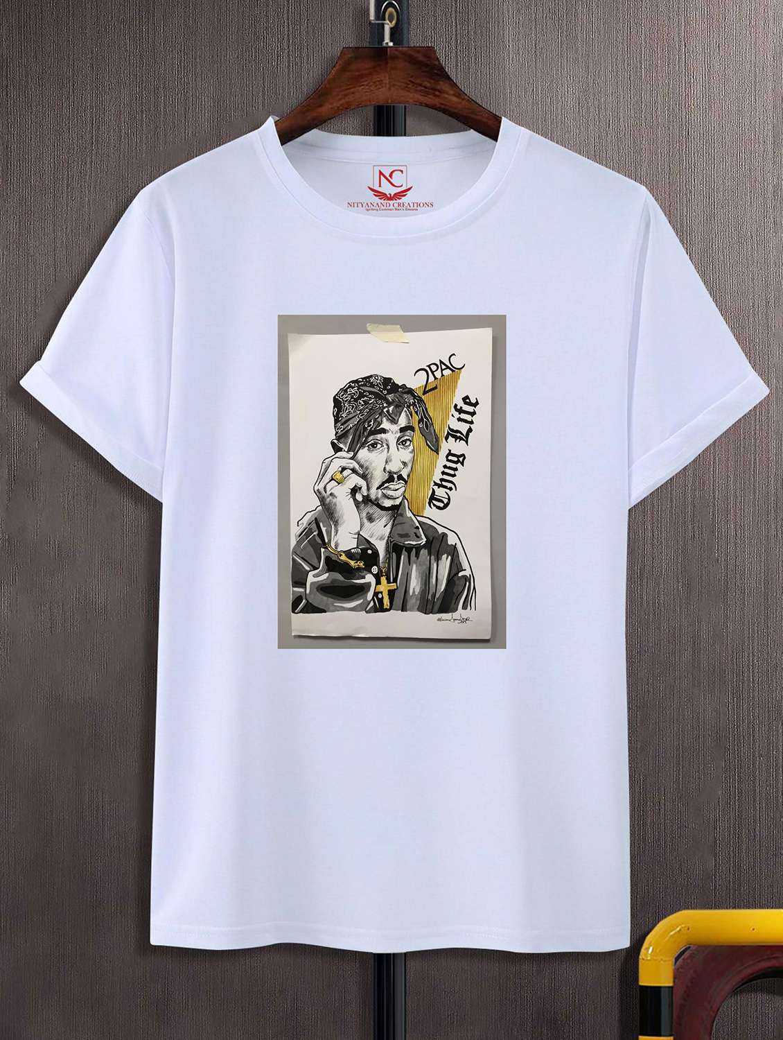 unisex white graphic printed t-shirt - 20856220 - Zoom Image - 0