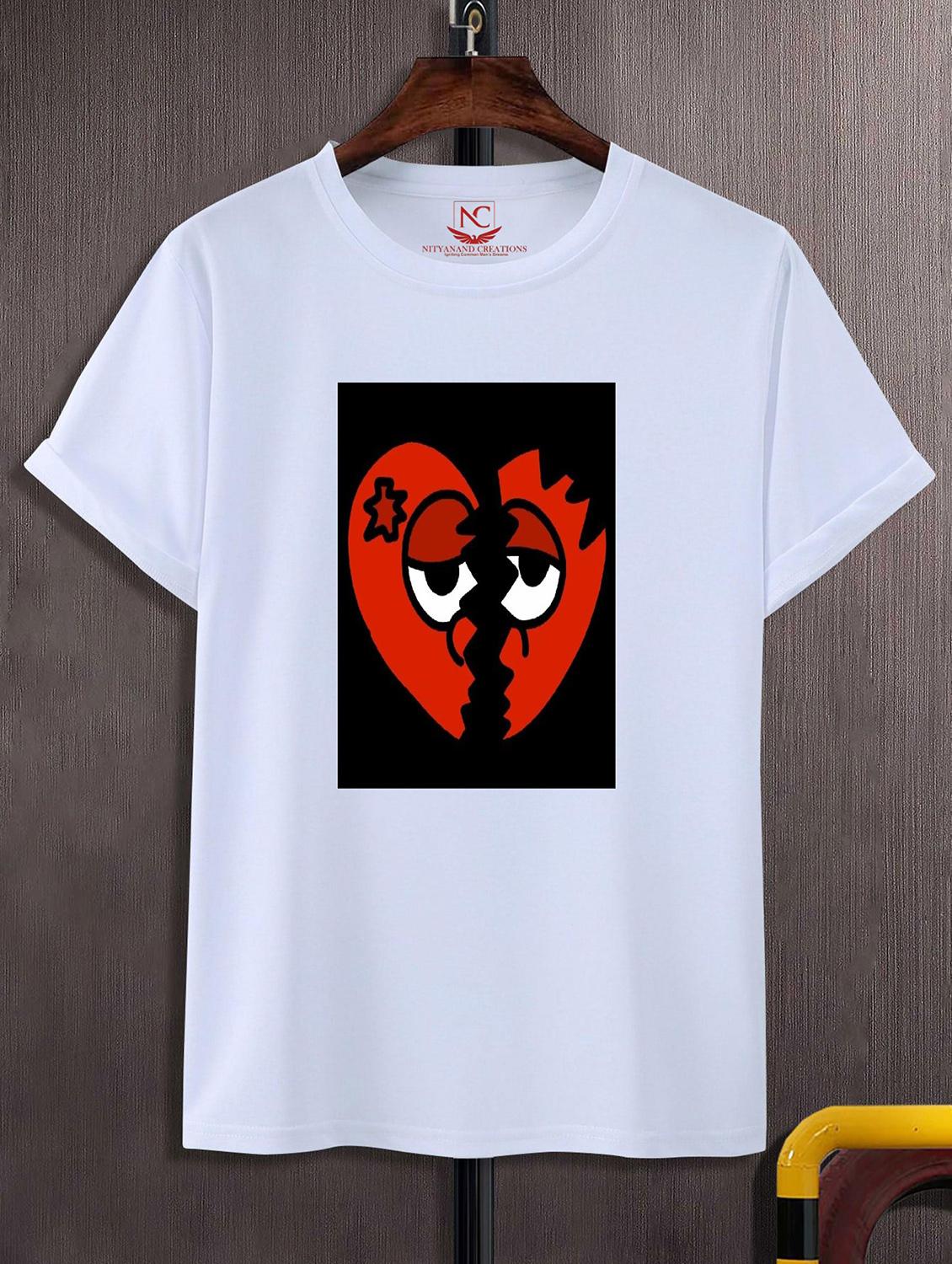 unisex white graphic printed t-shirt - 20856228 - Zoom Image - 0