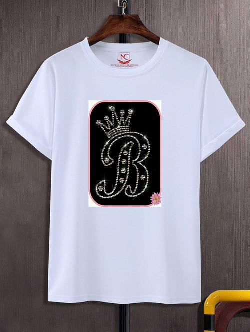 unisex white polyester graphic print t-shirt - 20856243 - Standard Image - 0