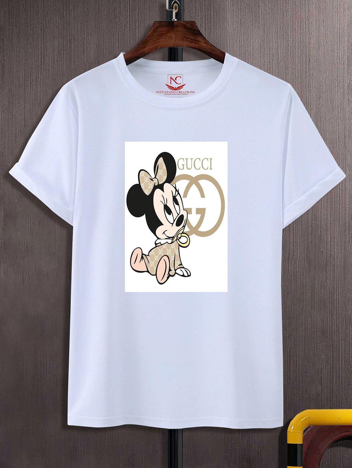 unisex white polyester graphic print t-shirt - 20856246 - Zoom Image - 0