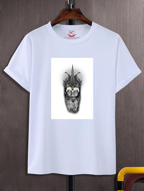 unisex white graphic printed t-shirt - 20856248 -  Standard Image - 0