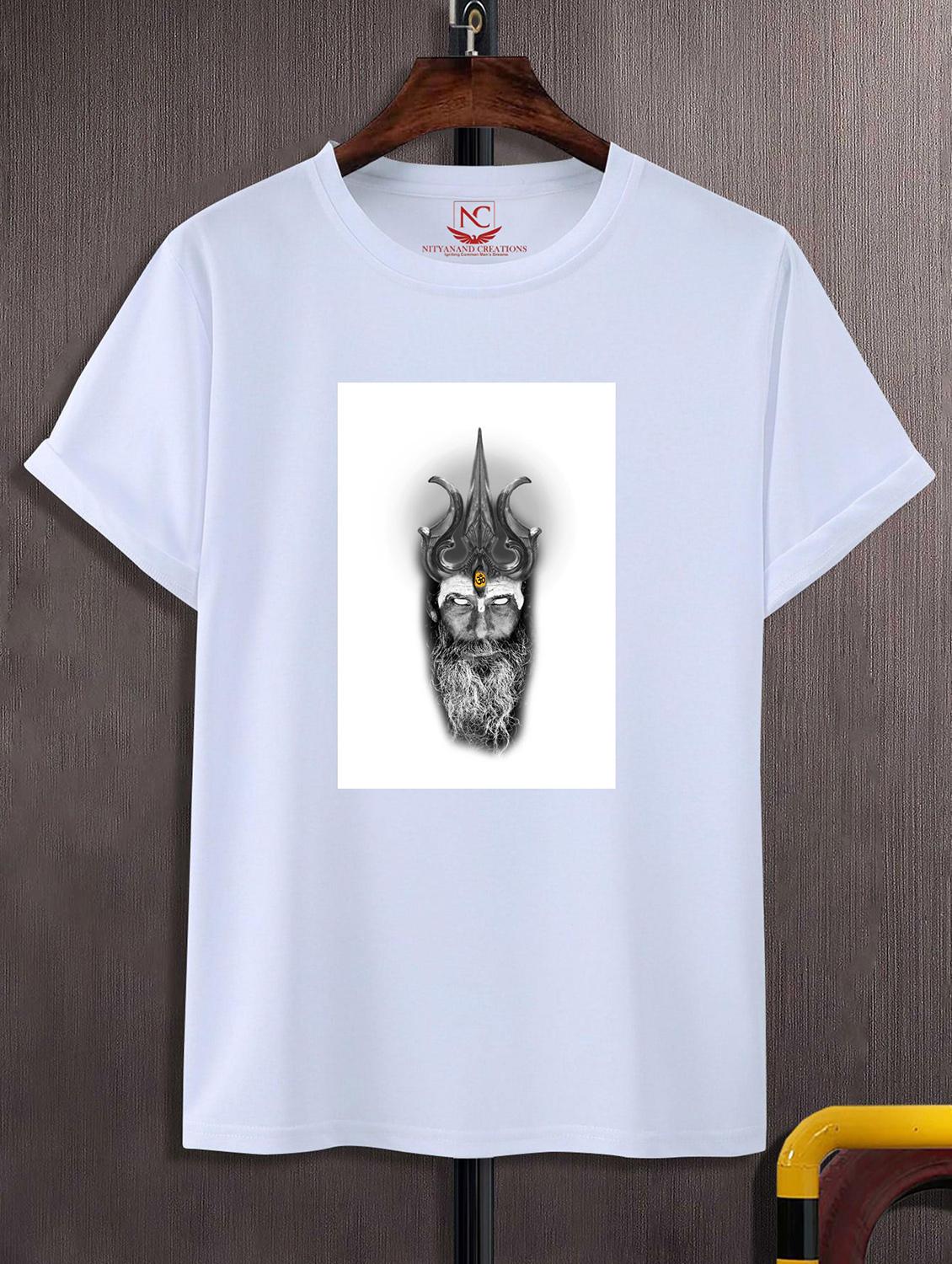 unisex white graphic printed t-shirt - 20856248 -  Zoom Image - 0