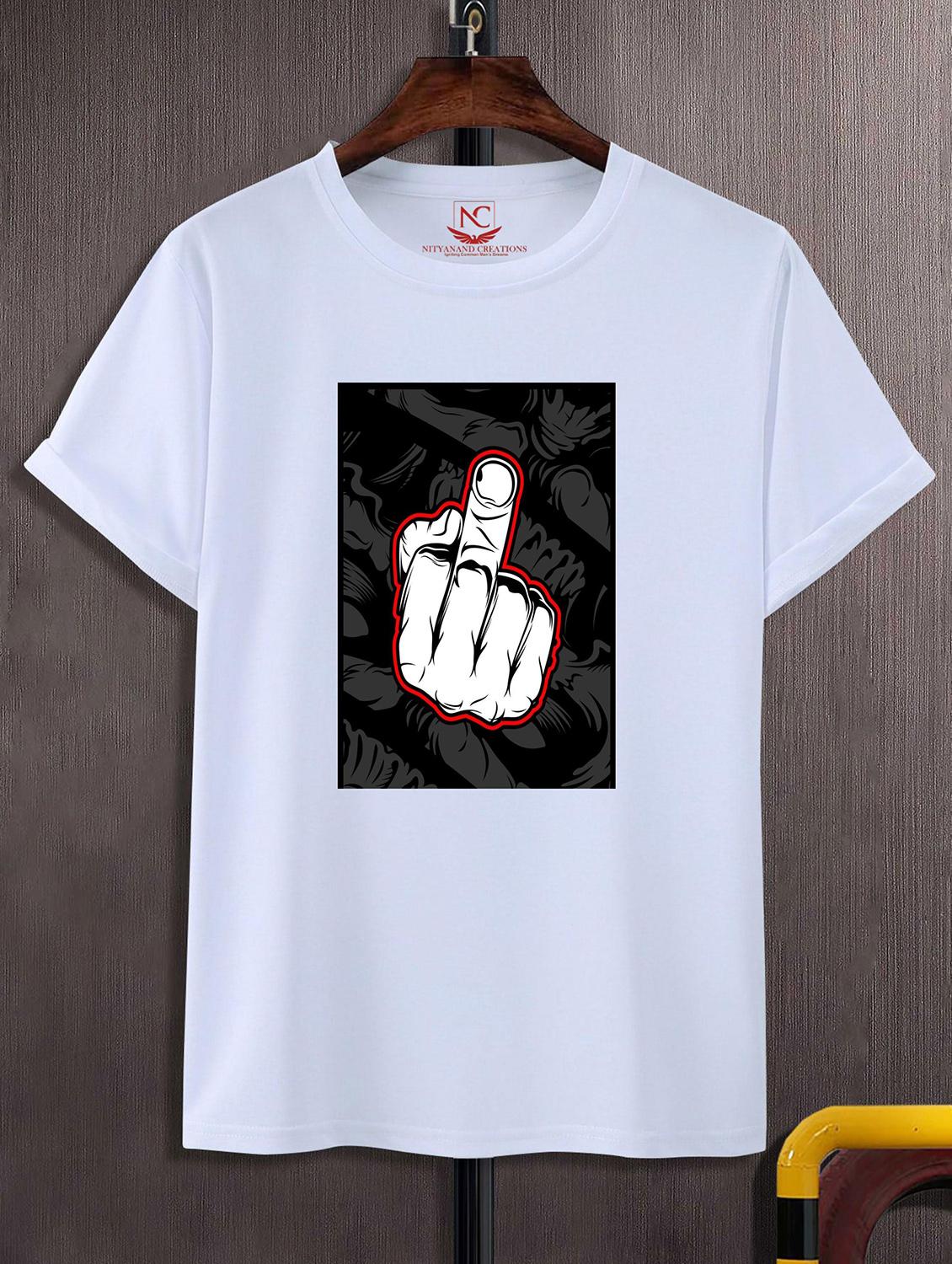 unisex white graphic printed t-shirt - 20856253 - Zoom Image - 0