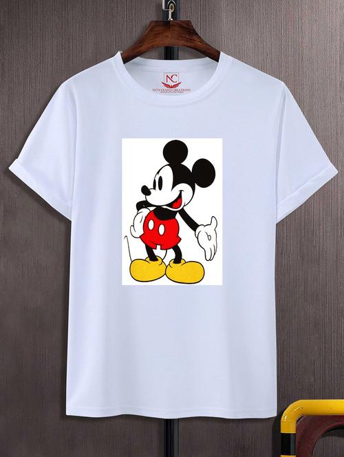 unisex white graphic printed t-shirt - 20856260 -  Standard Image - 0