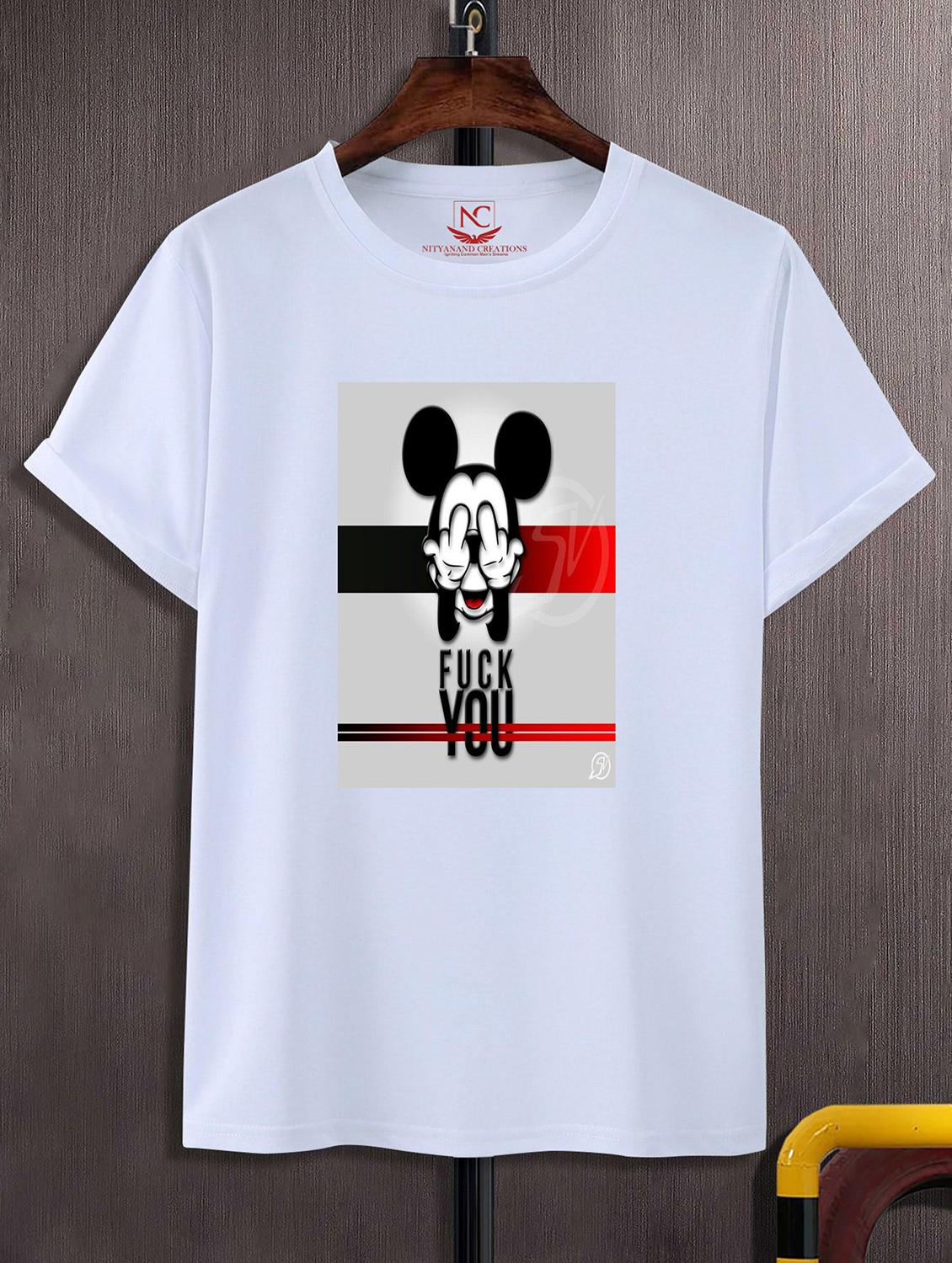 unisex white graphic printed t-shirt - 20856304 - Zoom Image - 0