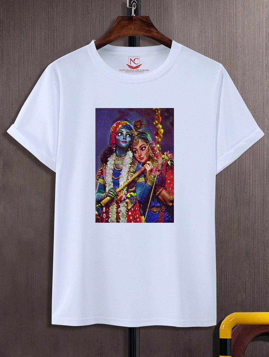 unisex white graphic printed t-shirt - 20856307 -  Zoom Image - 0