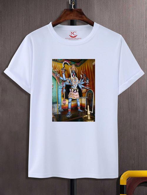 unisex white polyester graphic print t-shirt - 20856310 -  Standard Image - 0