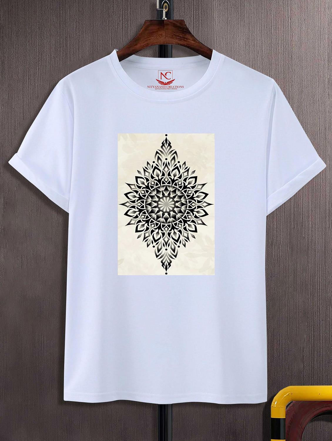 unisex white graphic printed t-shirt - 20856331 - Zoom Image - 0
